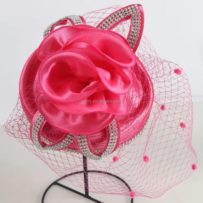 Wholesale Women's Church Tea Party Headband Derby Wedding Fascinators with Rhinestones