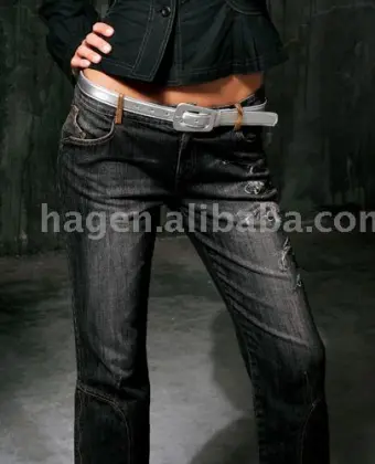 ladies' fashionable jeans trousers with
