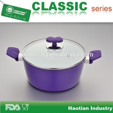 Aluminum ceramic coated forged casserole, cooking pot