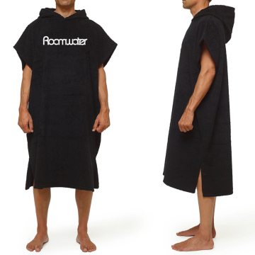 OEM Cheap Microfiber Hooded Beach Change Robe Poncho