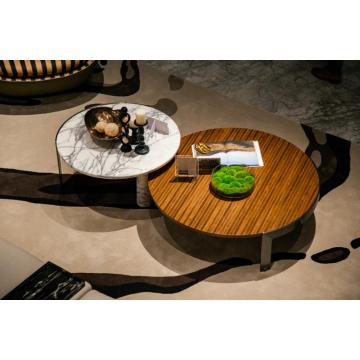 Conjunto de 2 mesa de café minimalista moderna
