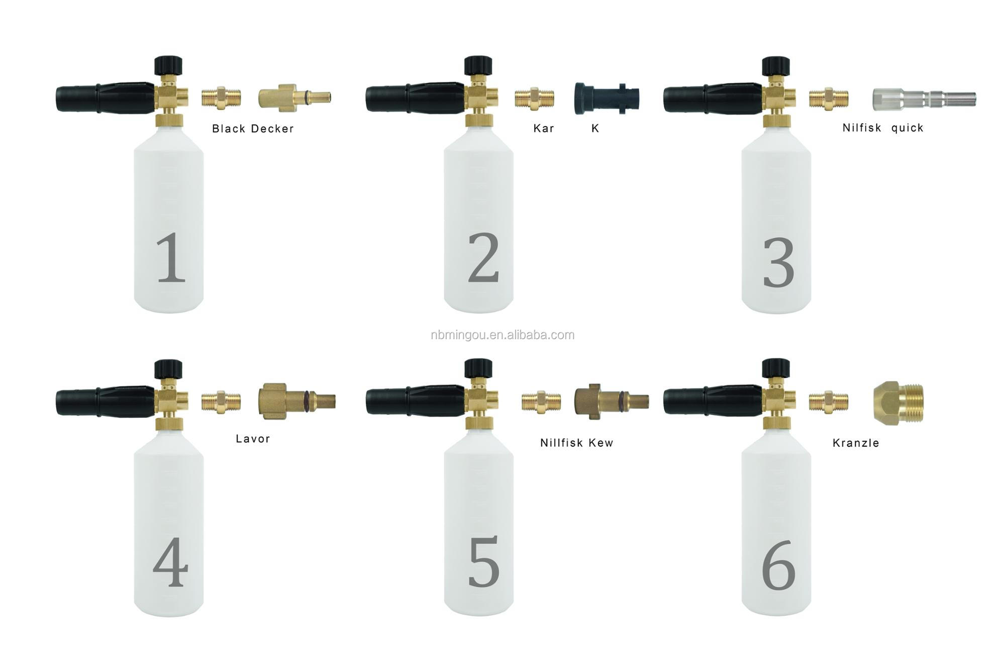 Pièces de laveuse à haute pression Nettoyage de voiture 1L