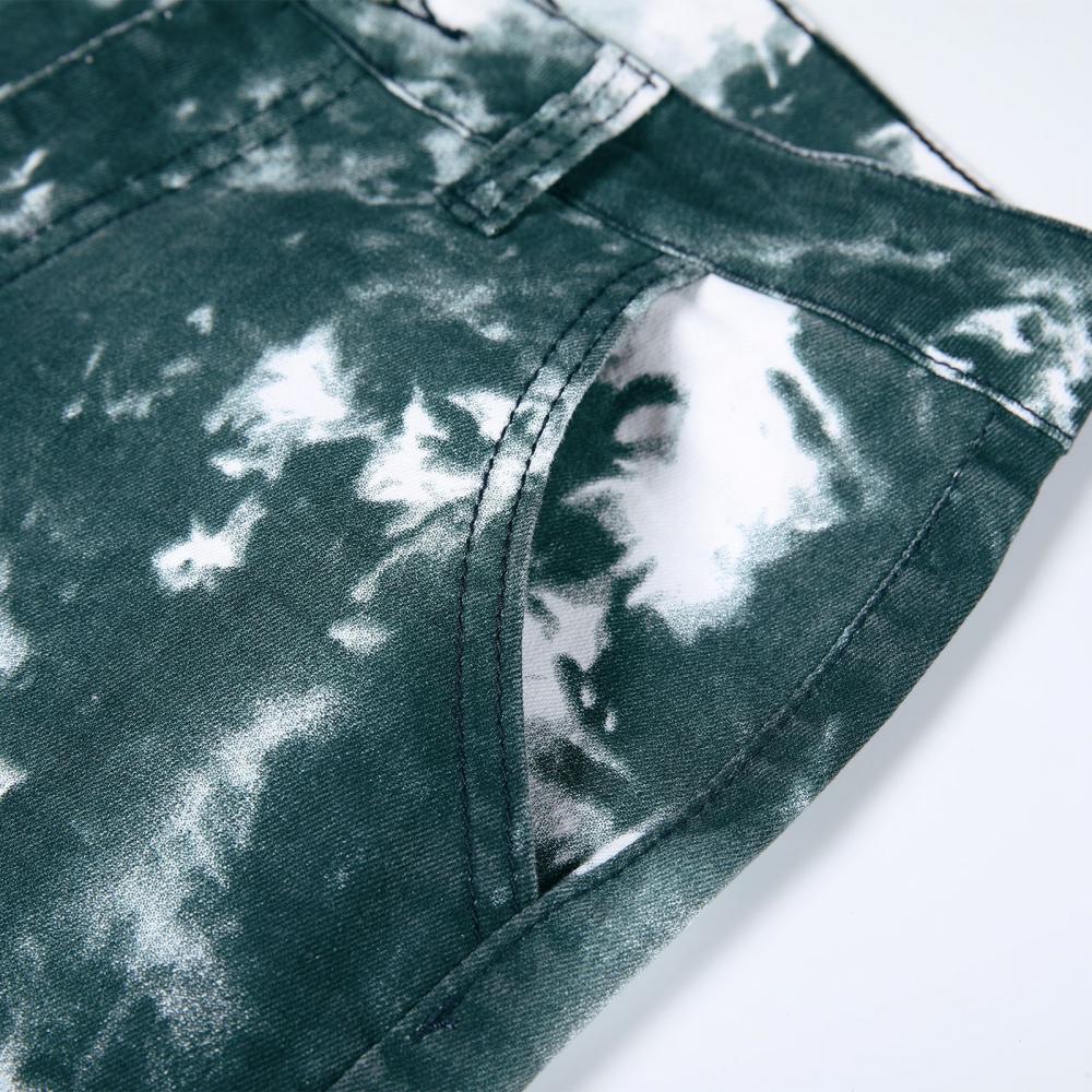 Mens Tie Dye Denim Trousers