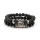 2PCS Gemstone Buddha Head Bracelet for women Men