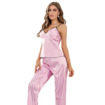 Wholesale Collection: Satin Silk Pajamas, Sexy Girls Sleepwear, Loungewear Tops & Shorts in 2-Piece Sets