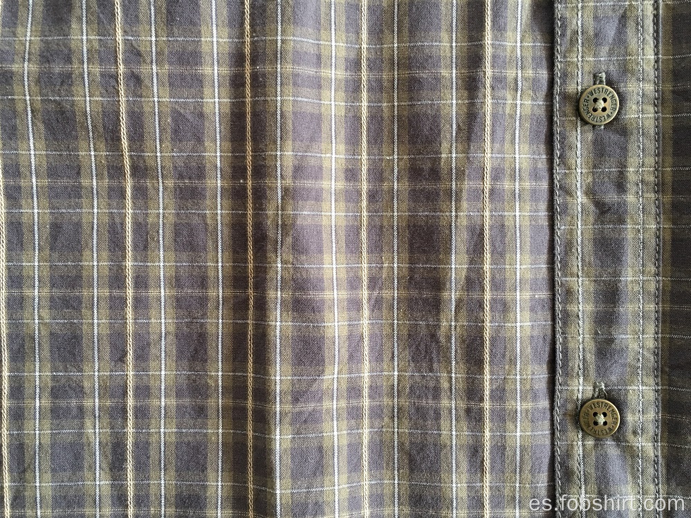 Camisa hombre manga larga cuadros