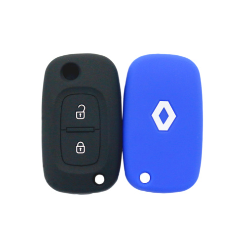 Embossed silicon Renault car key cover