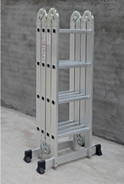 15.4FT folding aluminumn multi-function Yong kang step ladder with two panel
