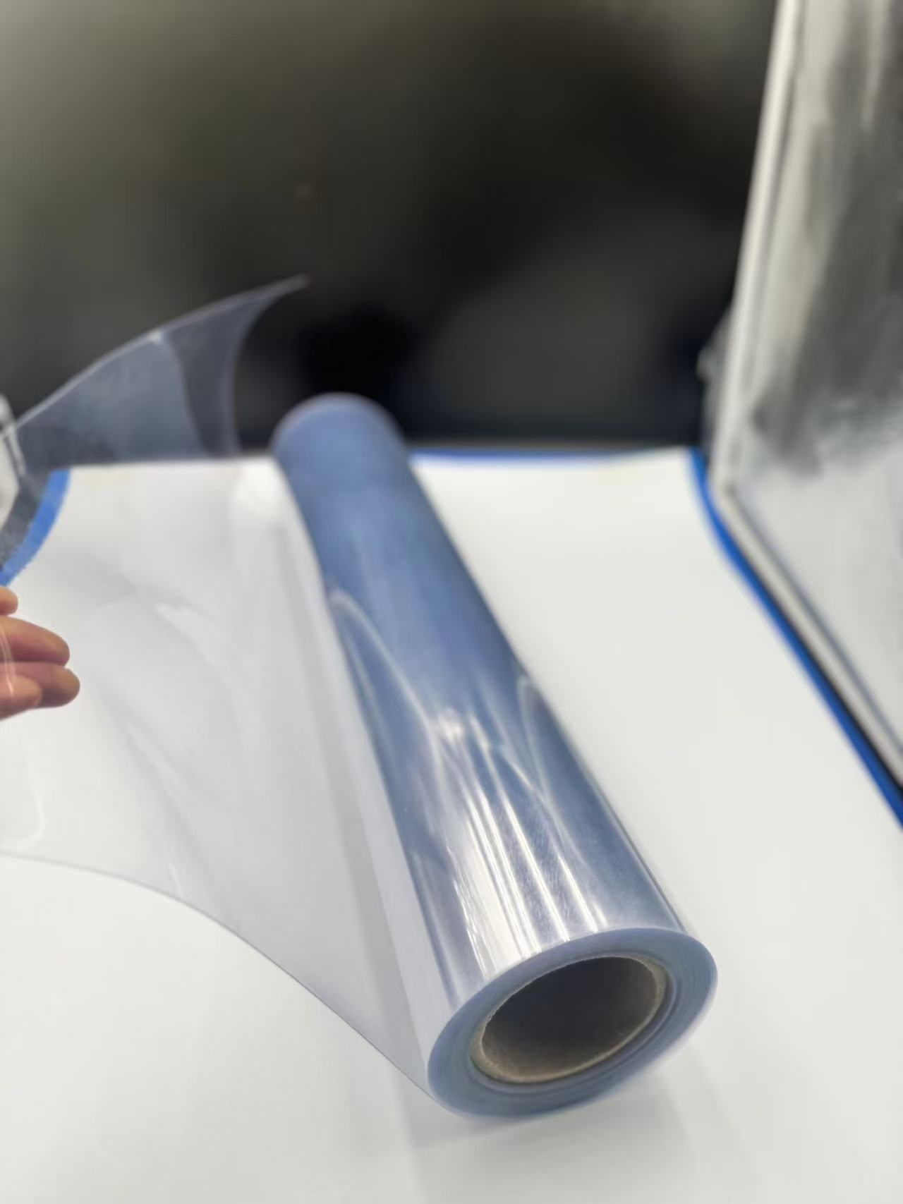 Transparent PVC film food packaging