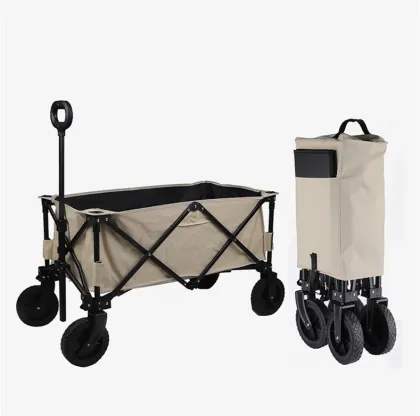 Outdoor Steel Foldable Camping Trolley - Beach Cart
