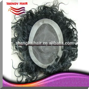 Quality human hair lace hair replacement systems men toupee