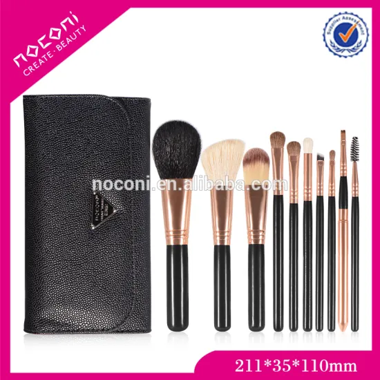 Noconi 10pcs makeup brush,cosmetic brush,make up brush for travel set