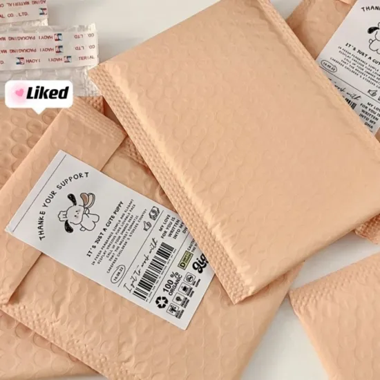 Custom Multi-Color Poly Matte Bubble Mailer Bags - Shockproof Padded Envelopes