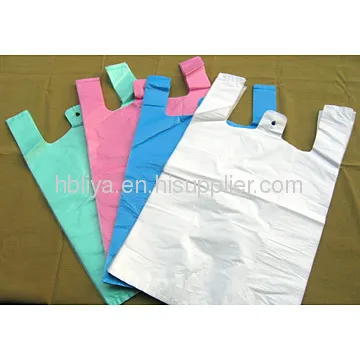 Pe Plastic Shopping Bag T-shirt Bag Walmart Shopping Bag 
