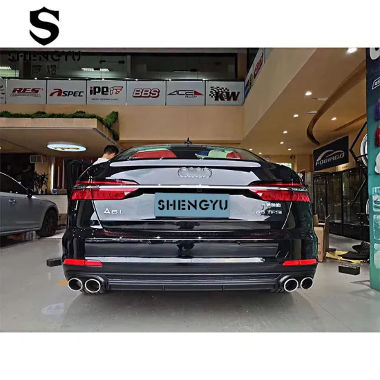 Upgrade Audi A6 2019-2020 Car Body System to RS6 Style with Front Bumper and Grille