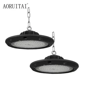 Support L/C Pay: AORUITAI High Power Factory Warehouse IP65 Private Model Design UFO LED High Bay Light (100W/150W/200W)