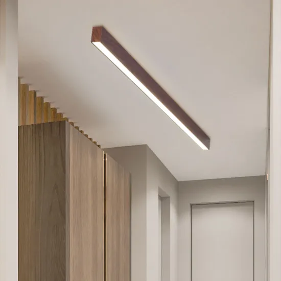 1200mm LED Aluminum Profile Wood Grain Linear Light for Shopping Malls and Gyms