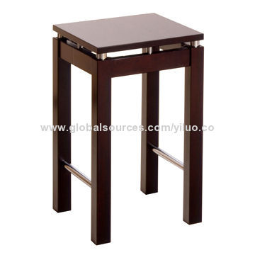 Wooden Solid Beechwood Counter Stool in Espresso