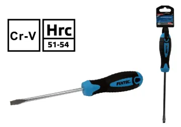 Fixtec Hand Tools CRV Slotted Screwdriver