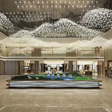 Hot hight quality hotel lobby luxury customization modern chandelier pendant lamp
