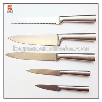 DK-038 5 pcs high quality hollow handle stainless steel royal kitchen knife set
