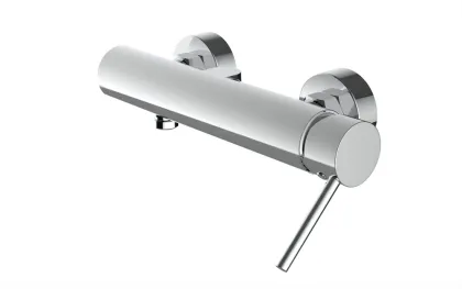 Hot and cold water mixing valve for shower