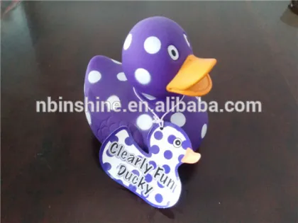 Cute vinyl duck , vinyl toy , PVC bath animal , baby bath toy