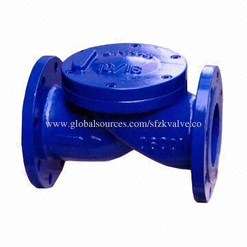 Ball non-return valve with ductile iron casting pig