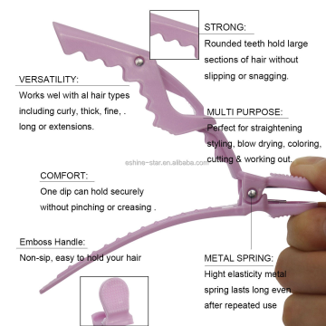 crocodile clips hairdressing Professional Grade Hair Sectioning Clips for Salon Use Manufactory