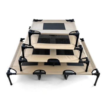 Manufacturer Wholesale Durable Outdoor Portable Elevated Mesh Pet Dog Bed for Large Dogs