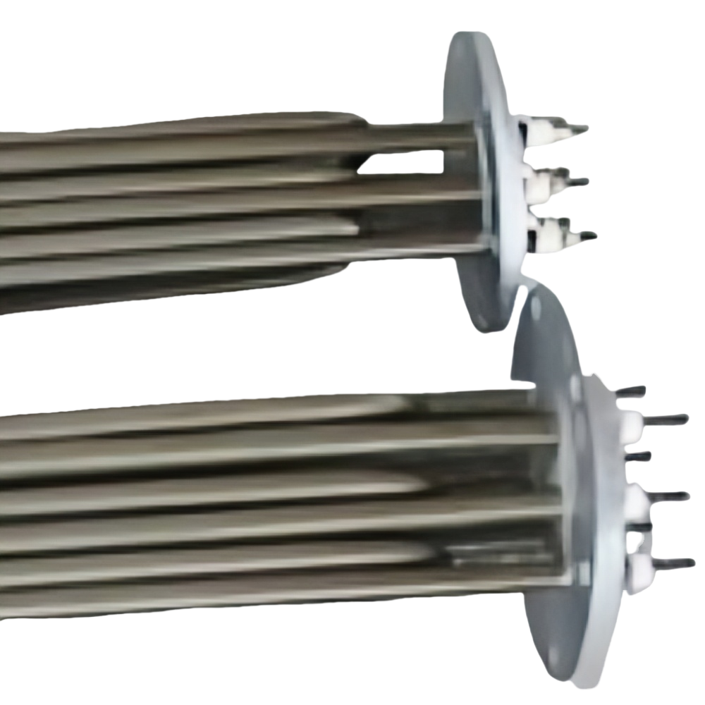 Flange heating pipe