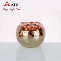 ATO leaf pattern Glass Candle Holder candle jar