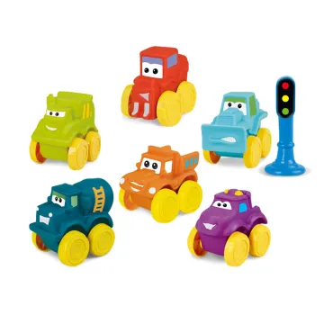 1 Dollar Toy Store Promotion: Free-Wheel Car Vinyl Toy for Infant Birthday Gifts, Soft Mini Small Kids' & Toddler Boys Plaything