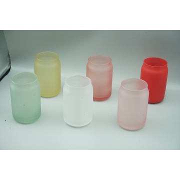 Kerzenglas aus Milchglas