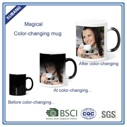11oz Custom color changing mug change magic mug coffee mug