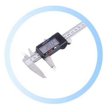 Ciner Vernier digitale ad alta precisione con schermo LCD e costruzione in acciaio inossidabile - 150 mm