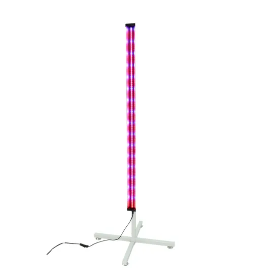 Full Spectrum T5 LED Grow Light for Hydroponic Indoor Lettuce Horticulture with Stand