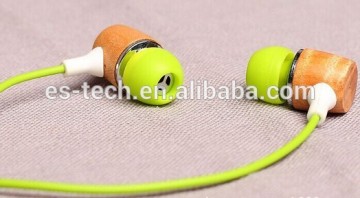 Wood Wired earphones, earphone for retailer and touristic zone