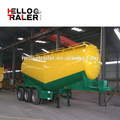 60cbm cement truck powder semi trailer , 3 axles dry bulk trailers for construction