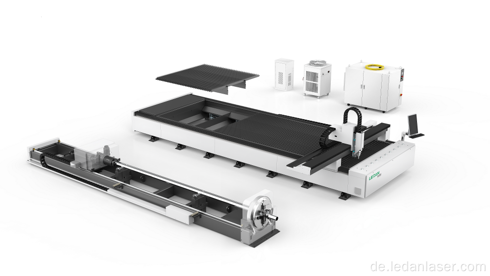 Faserlaserschneidemaschine für Platte und Rohr