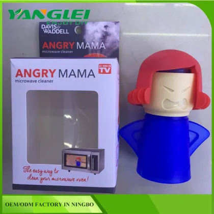 Eco-friendly Portable Plastic Angry Mama Microwave Cleaner