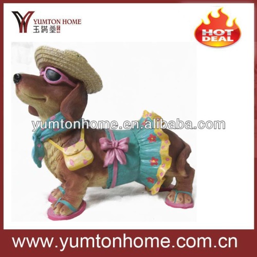 Dog statues resin garden dog decoration