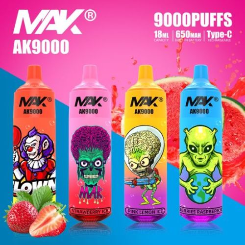 Mak AK 9000 퍼프 일회용 vape