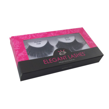 Pink Folding Eyelashes Cosmetic Box with Window