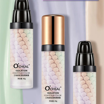 Tricolor Rainbow Cream Base: Clear dan Moisturizing Beauty Brightening Cream
