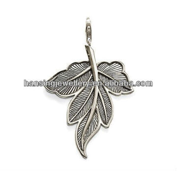 hot wholesale silver leaf pendant