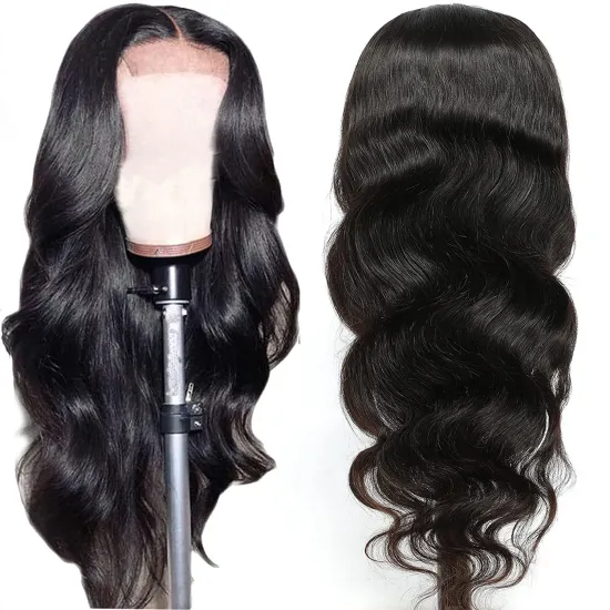 30 32 Long Length Raw Lace Front Wig For Black Women Free Lace Wig Samples Raw Brazilian Cuticle Aligned Hair Lace Closure Wig