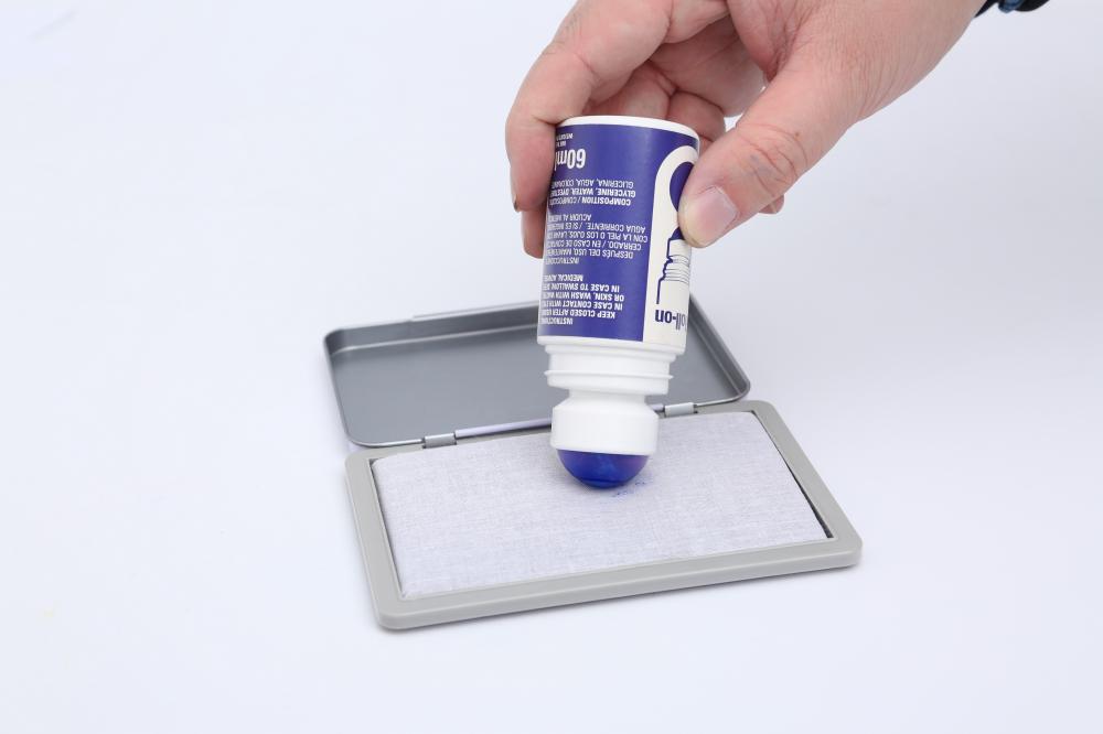 Roll-On Water Base Stamp Pad Recil Ink