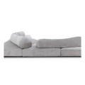 Sofa sudut sectional abu -abu yang nyaman