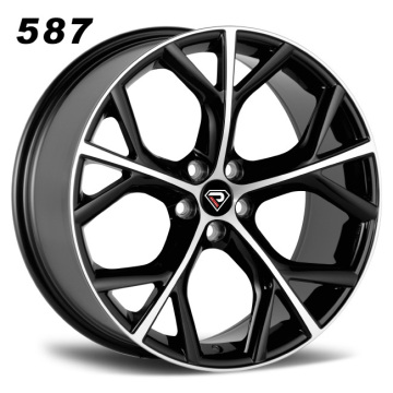 Jaguar Car Wheels: Model 587, 20-inch 8.5j ET45 5x108 Machined Face Black Aluminum Alloy Wheels In Stock
